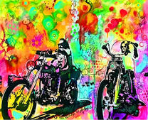 Байкеры в цвете