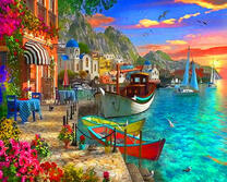 Уютный город на берегу моря