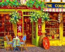 Яркое кафе в центре города