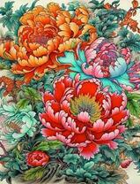 Яркие разноцветные цветы