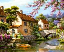 Деревня у канала Сен Кима