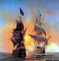 Борьба кораблей на воде