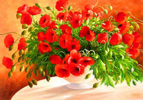 Букет мелких полевых маков