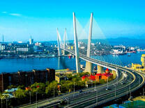 Вантовый Золотой мост во Владивосток