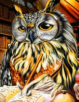 Филин пишет книгу