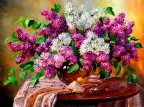 Весенний букет сирени в вазе