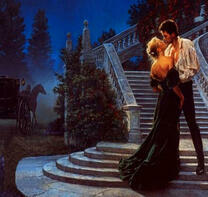 Поцелуй на крыльце замка