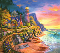 Море, дом и маяк