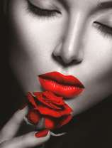 Утонченная девушка с розой