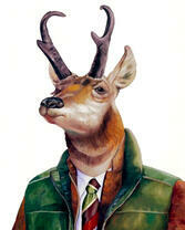 Олень в пиджаке
