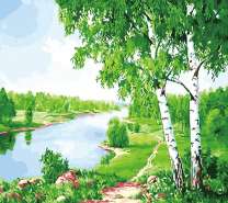 Летние берега тихой речки