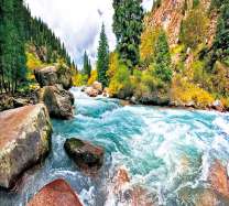 Пороги на горном ручье