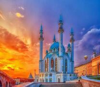 Мечеть Кул Шариф на закате