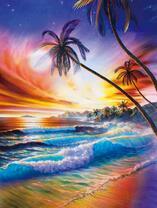 Пальмы на фоне ярких красок неба