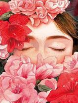 Девушка среди цветов