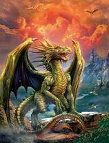 Грозный зеленый дракон