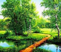 Мостик через небольшую реку