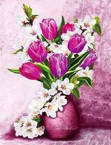 Букет тюльпанов и весеннего цвета