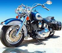 Крутой байкерский мотоцикл