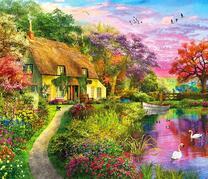 Загадочный дом у лебединого озера