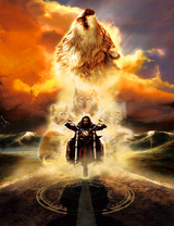 Байкер и волки