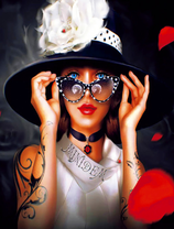 Голубоглазая девушка в шляпе