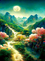 Пейзаж японских гор