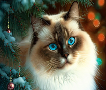 Голубоглазая котейка