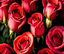 Букет нежных роз