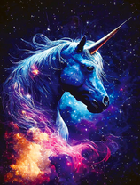 Единорог в звездном небе