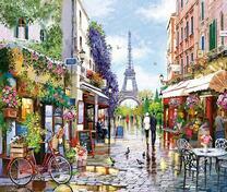 Цветущий Париж после весеннего дождика