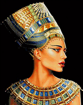 Красивый профиль Клеопатры