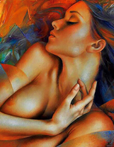 Нежная обнажённая девушка