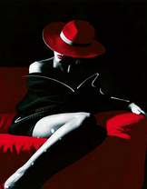 Роковая дама в красной шляпе