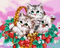 Котята в корзинке