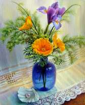 Цветы в банке