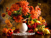 Осенний букет и урожай