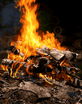 Пламя от костра