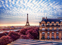 Вид из крыши в Париже