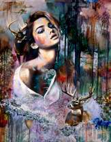 Девушка и охраняющие духи леса