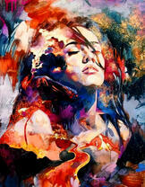 Девушка и краски осени