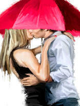 Поцелуй под алым зонтом