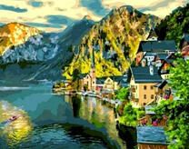 Горная деревня у моря