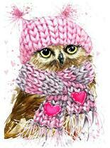 Совушка в шапке и шарфе