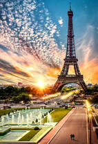 Эйфелева башня на закате