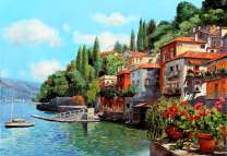 Итальянский городок на берегу моря