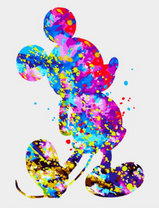 Разноцветная фигура Мики-Мауса