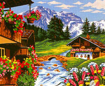 Дерневня у горной реки