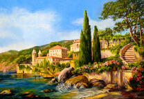 Солнечный город на берегу моря