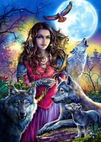 Девушка-природа и животные